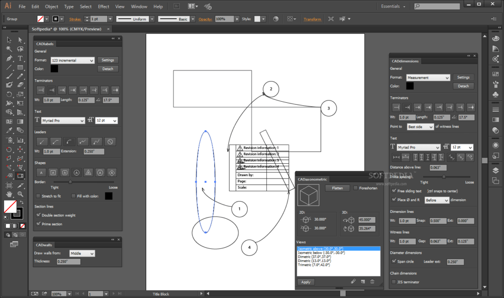 Hot Door CADtools 13.0.1 for Adobe Illustrator