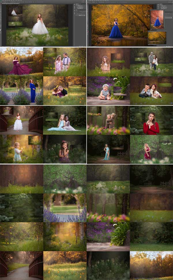 Spring Digital Background Collection free download