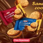 Advertising Poster Concept Potato Chips Chocolate Sweets eps Free Download