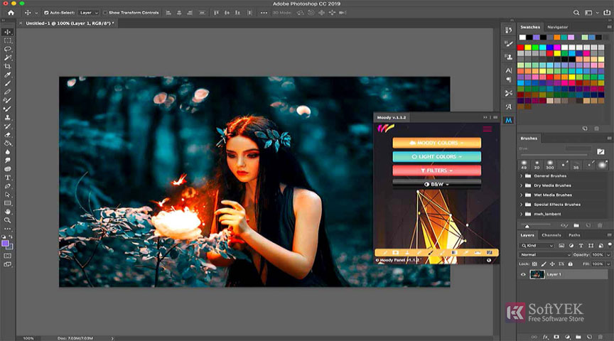 Moody Photoshop Panel v1.1.2 Free Download