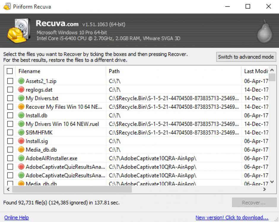 Free Download Recuva Recover your deleted files quickly and easily