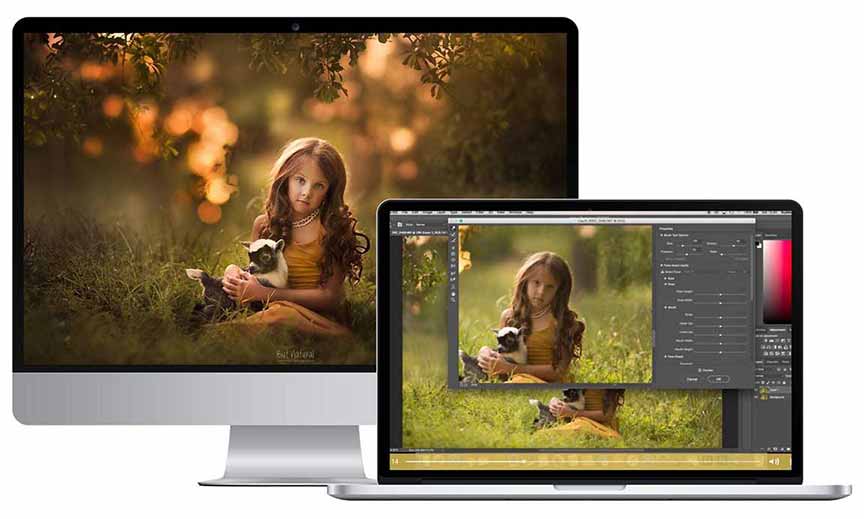 Young Girl with Goat Editing Tutorial free download