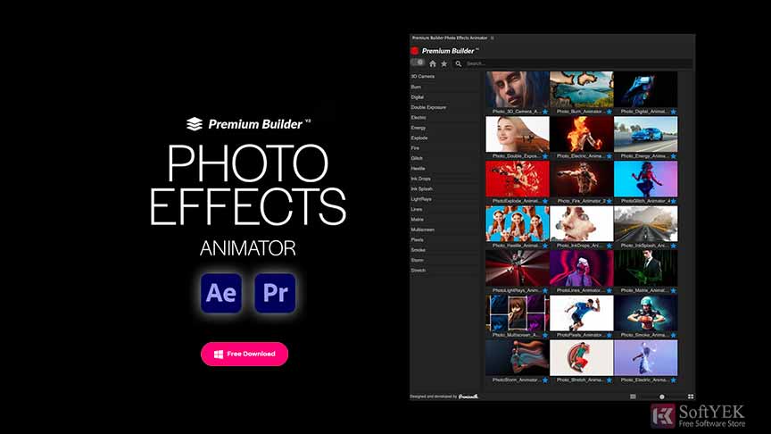 PremiumBuilder Photo Effects Animator free download