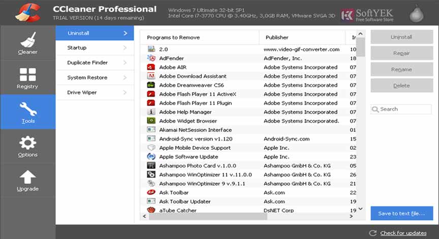 CCleaner Professional Plus free download